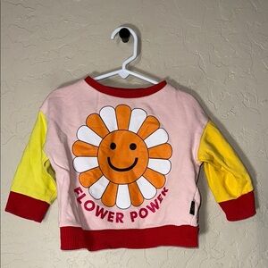 Kip & co flower power graphic sweatshirt girls size 18-24mo